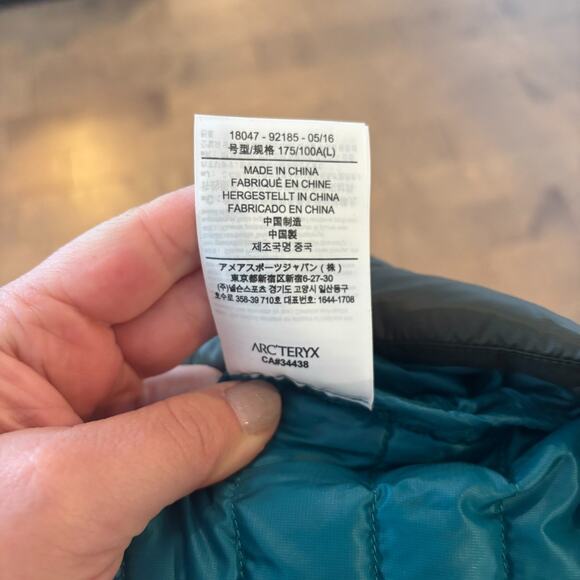 Arc'teryx Cerium Jacket Women’s Large Green Goose Down Puffer Full Zip - Picture 7 of 11